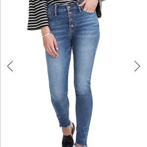 Madewell high rise skinny jeans